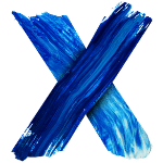 Blue X